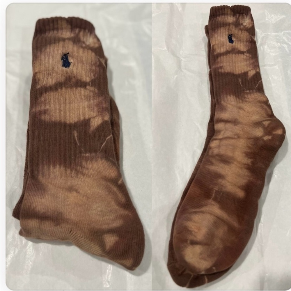 Men’s polo hand dyed socks